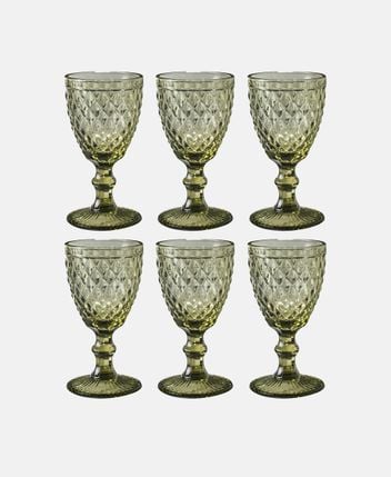 Wine glasses, set of 6
