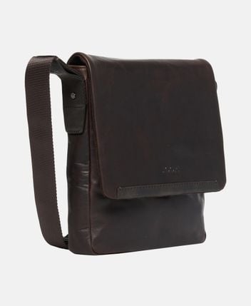 Leather messenger bag