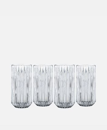 Tall glasses, set of 4