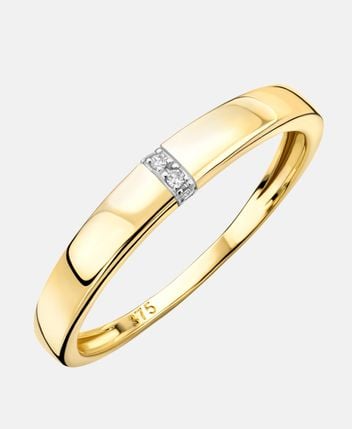 Diamond ring 9KT (375) Yellow Gold Ring