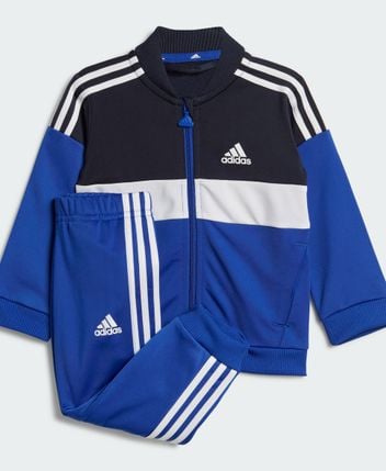 Track suit Tiberio 3-Streifen Colorblock Shiny Kids Trainingsanzug