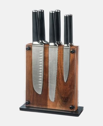 Knife block and knives, 7 pieces