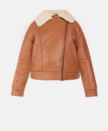 Leather-look jacket