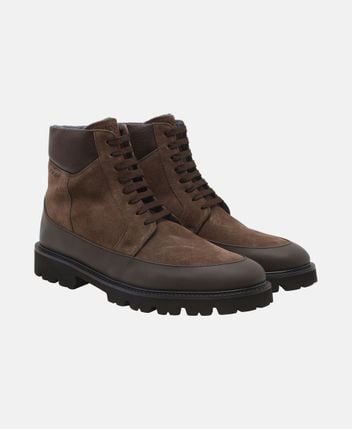 Lace-up ankle boot