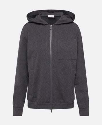 Hooded sweat jacket