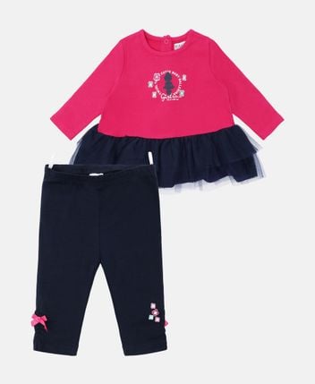 Long-sleeved shirt and trousers set