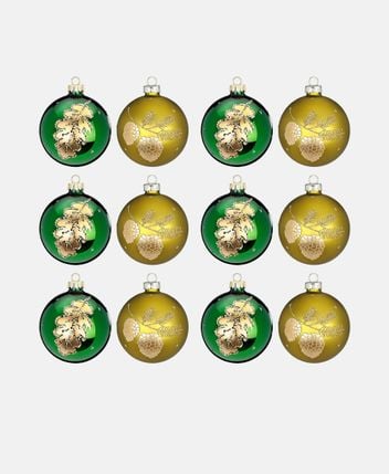 Christmas baubles, set of 12