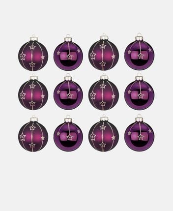 Christmas baubles, set of 12