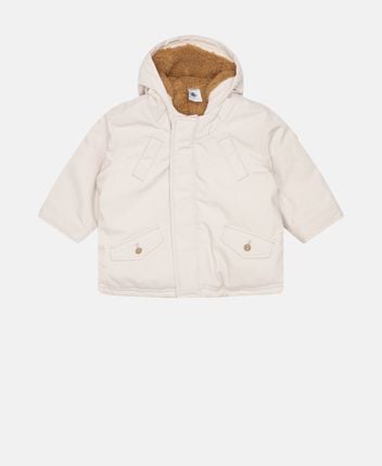 Parka with fur lining