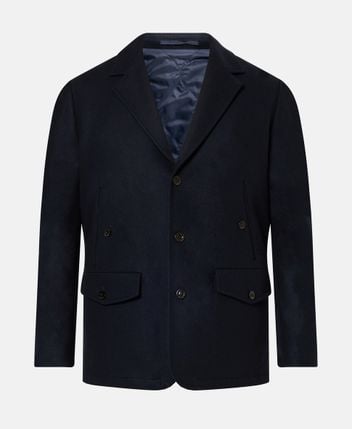 Wool-blend suit jacket