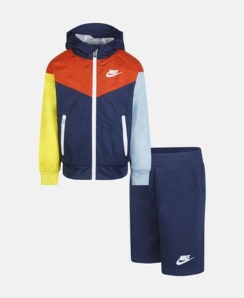 Sweat jacket and shorts set