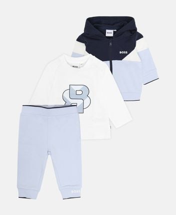 Long-sleeved top, jogger & hoodie set