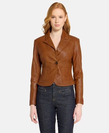 Leather blazer Libra