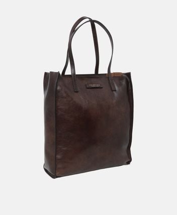 Leather tote bag Mirra