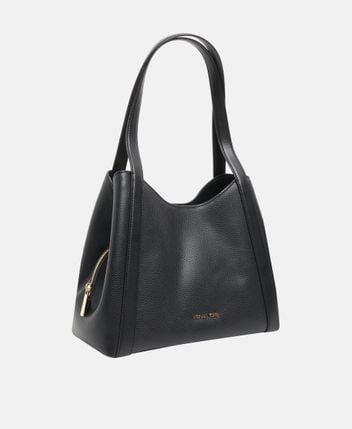 Leather tote bag