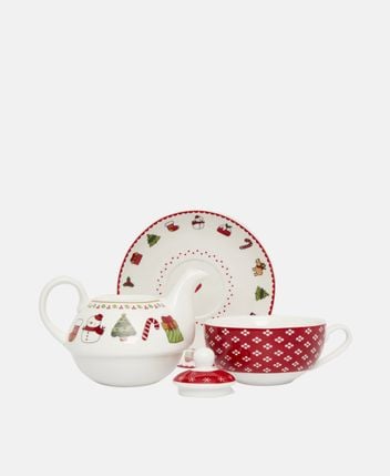 Teapot and tea cup set