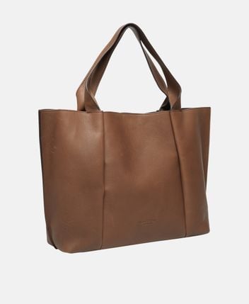 Leather shopper