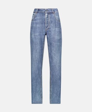 Straight-leg jeans