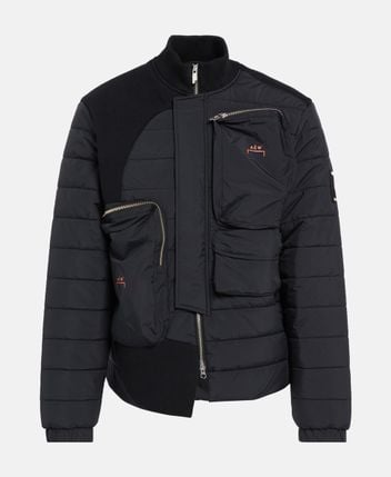 Quilted jacket Asymmetric padded jacket