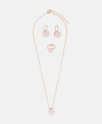 Necklace with pendant, earrings and ring set