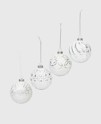 Christmas baubles, set of 4