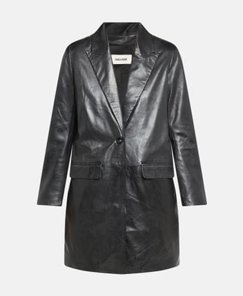 Leather coat