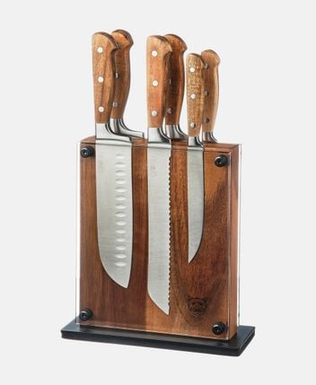 Knife block and knives, 7 pieces JAKOB RAUMA