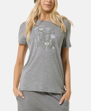 Wool-blend functional shirt Rock Flowers