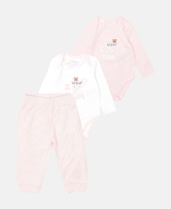 Body, long-sleeved shirt and trousers set
