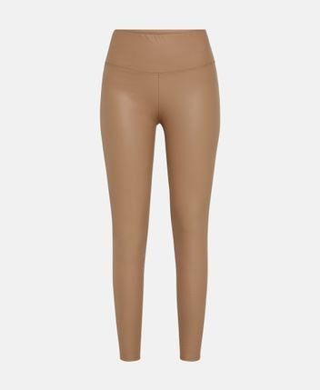 Leather-look leggings