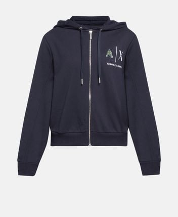 Hooded sweat jacket