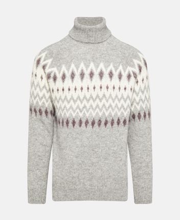 Wool-blend rollneck