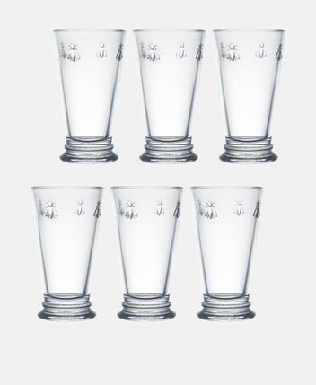 Tall glasses, set of 6