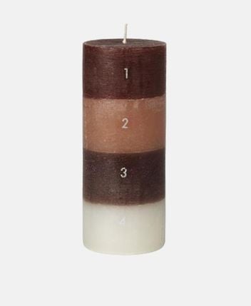 Candle Colourblock Calendar Candle