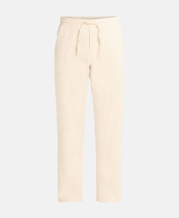 Linen-blend trousers