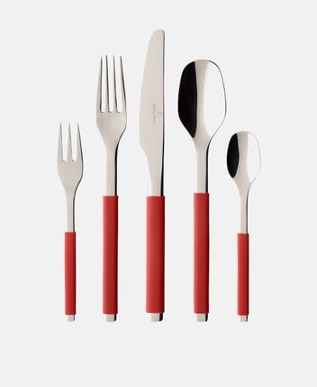 Cutlery set, 30-pcs. S+ Cranberry
