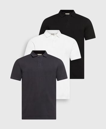 Polo shirts, pack of 3