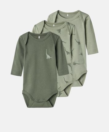 Long-sleeved body, pack of 3
