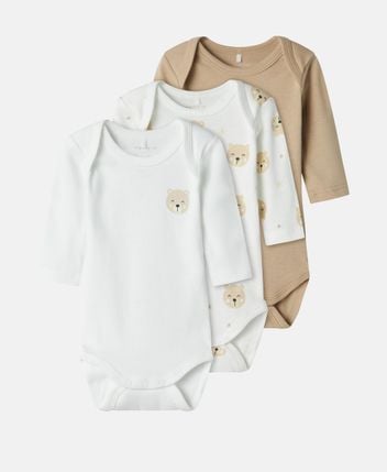 Long-sleeved body, pack of 3