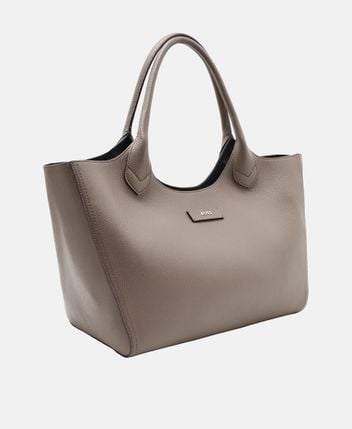 Leather shopper