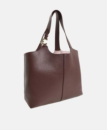 Leather shoulder bag C-Easy