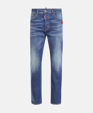 Straight-leg jeans