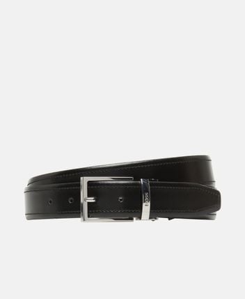 Reversible leather belt