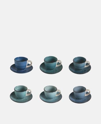 Coffee cup and saucer, set of 6 Baita