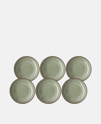 Plates, set of 6 Casual Moss