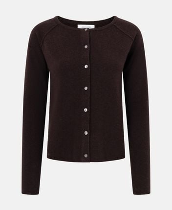 Wool-cashmere blend cardigan