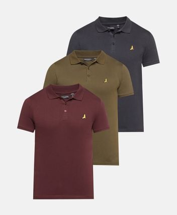 Polo shirts, pack of 3