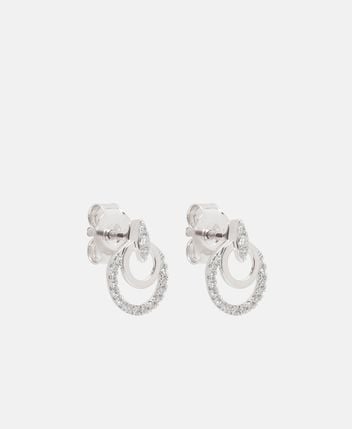 Diamond stud earrings