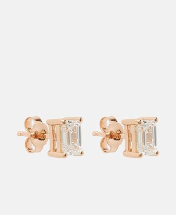 Diamond stud earrings