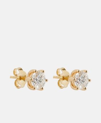 Diamond stud earrings